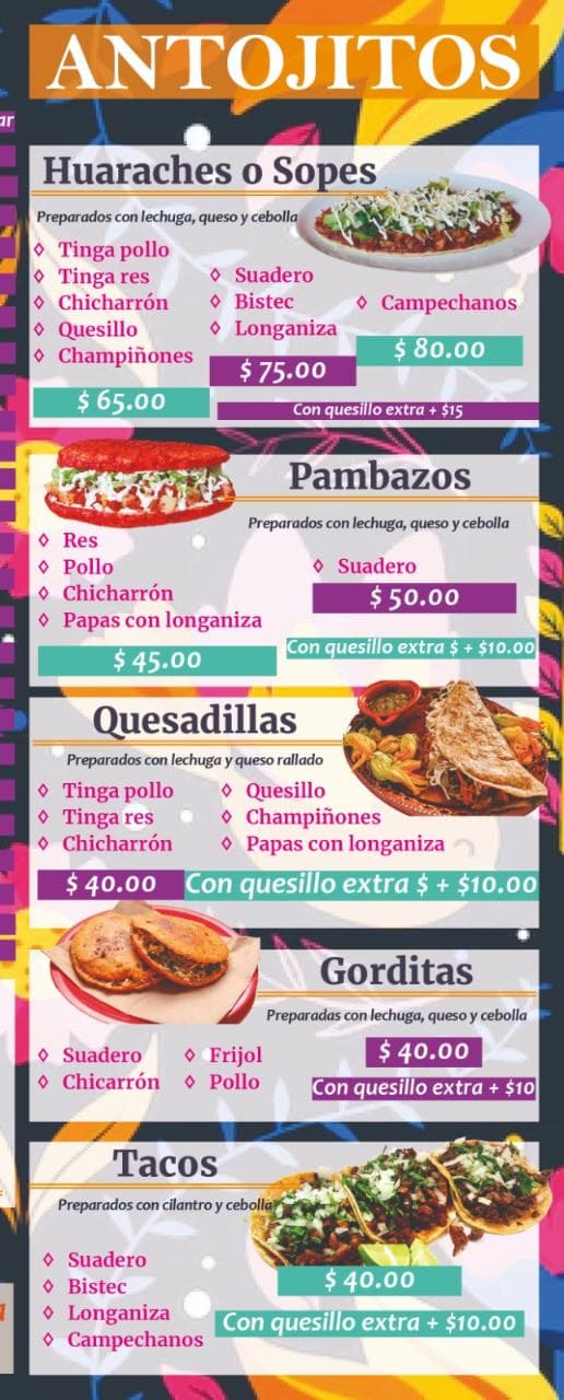 Antojitos mexicanos